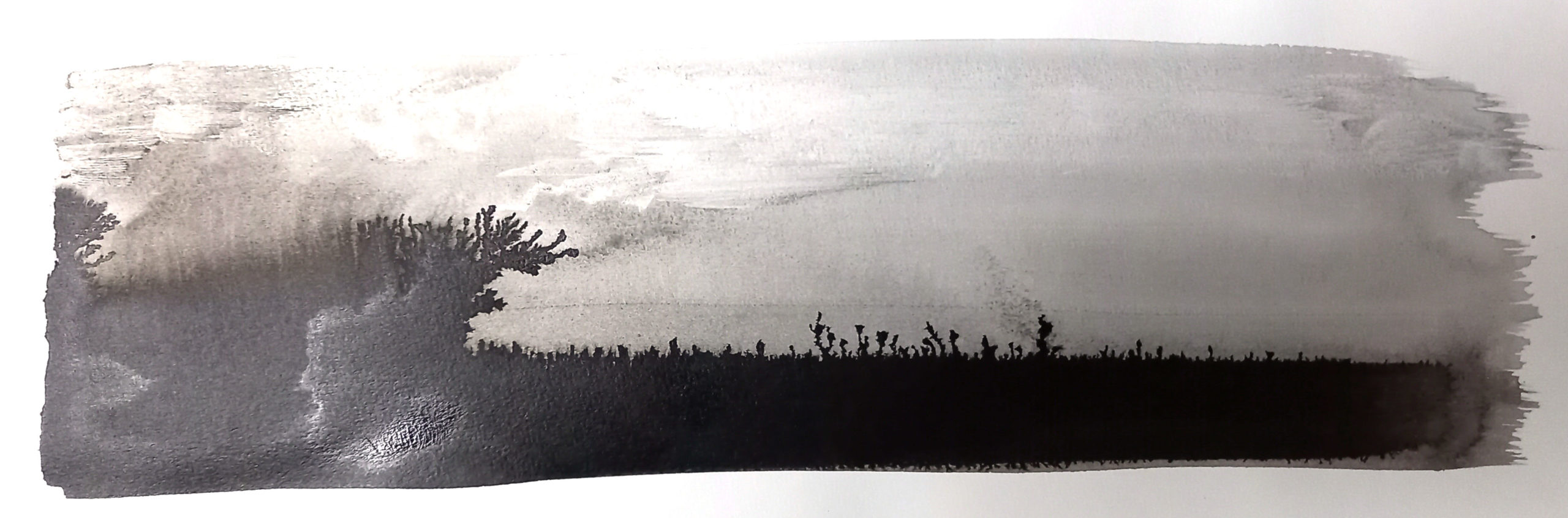 Paysage encre de chine