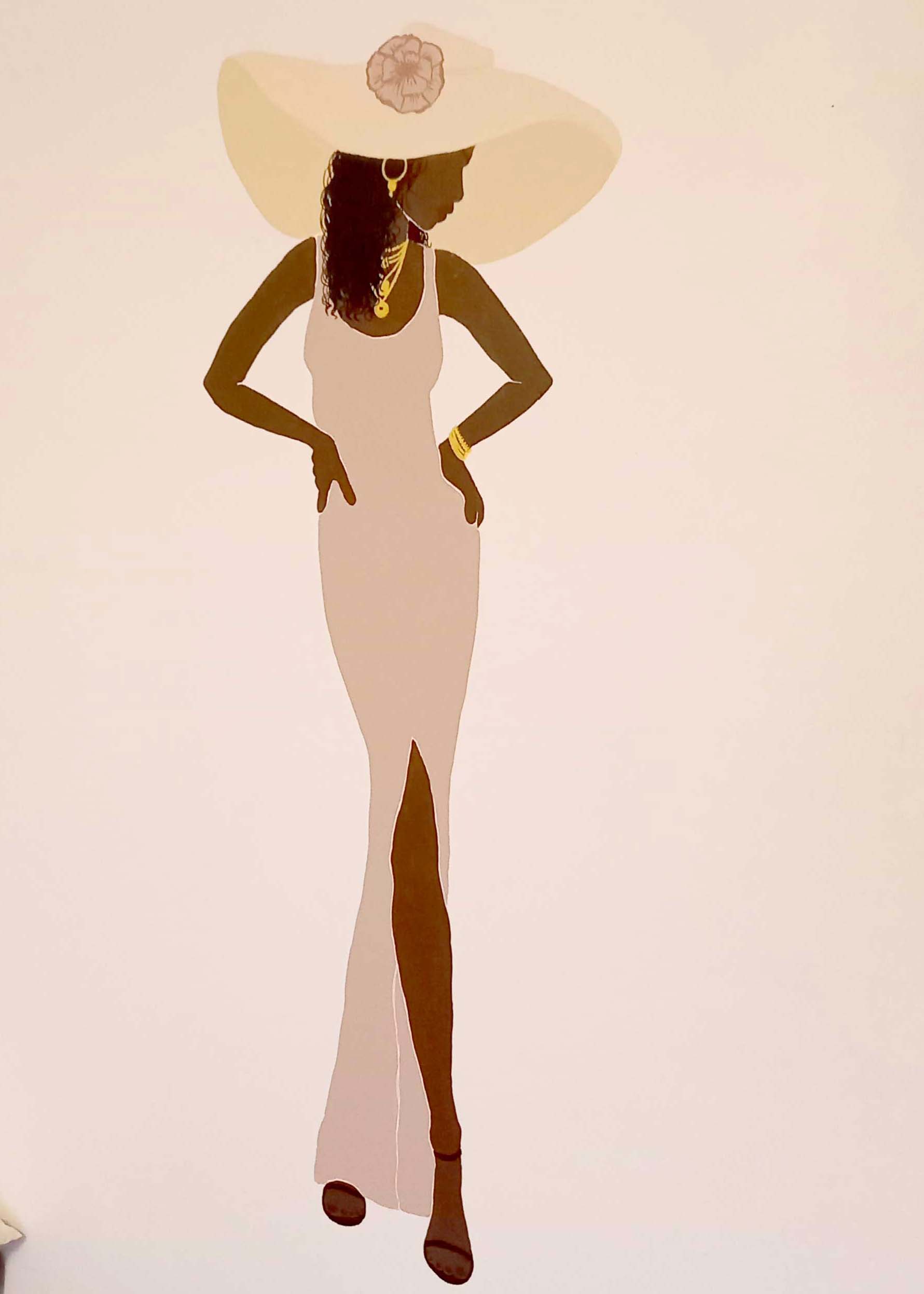 Femme au chapeau zoom