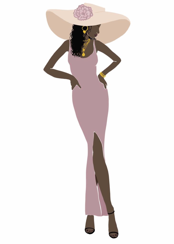Femme au chapeau illustration