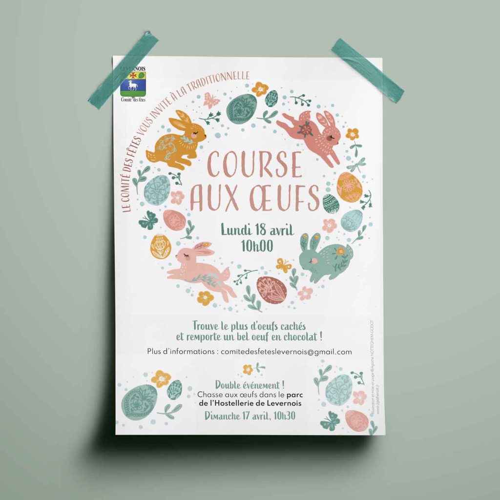 Affiche Course aux Œufs