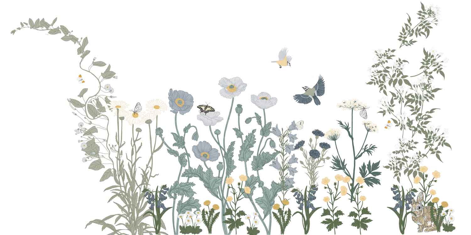 Fresque champetre illustration